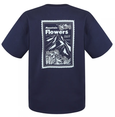 Husky Tee Stamp L dark blue dámské bavlněné triko