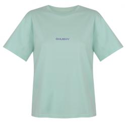 Husky Tee Stamp L light mint dámské bavlněné triko