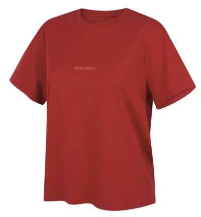 Husky Tee Stamp L red dámské bavlněné triko