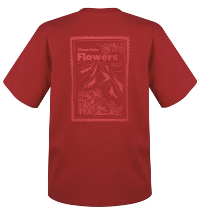 Husky Tee Stamp L red dámské bavlněné triko