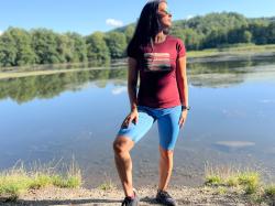Husky Tee Vane L light blue dámske bavlnené tričko