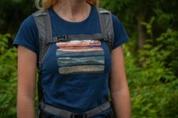 Husky Tee Vane L light blue dámske bavlnené tričko