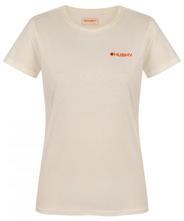Husky Tee Walker L beige dámské bavlněné triko