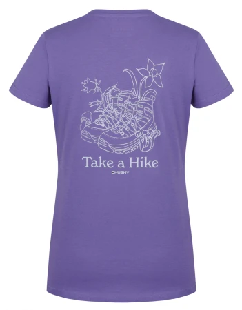 Husky Tee Walker L purple dámské bavlněné triko