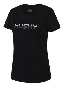 Husky Tee Wild L black dámské bavlněné triko