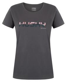 Husky Tee Wild L dark grey dámské bavlněné triko