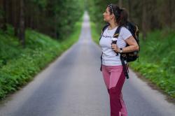 Husky Tee Wild L dark grey dámské bavlněné triko