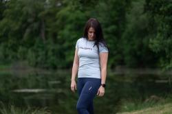 Husky Tee Wild L dark grey dámské bavlněné triko