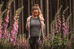Husky Tee Wild L dark grey dámské bavlněné triko