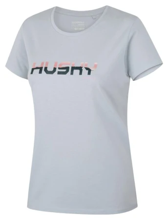 Husky Tee Wild L light grey dámské bavlněné triko