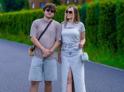 Husky Tee Wild L light grey dámské bavlněné triko