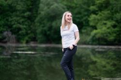 Husky Tee Wild L white dámské bavlněné triko