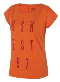 Husky Tingl L lt. orange dámske funkčné tričko
