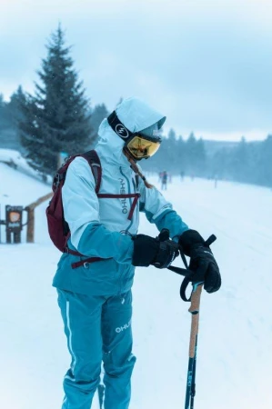 Husky Kippe L faded turquoise dámské lyžařské kalhoty