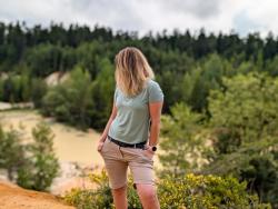 Husky Kiani L light green dámské kraťasy