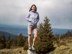 Husky Kiani L light green dámské kraťasy