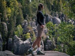 Husky Kiani L light green dámské kraťasy