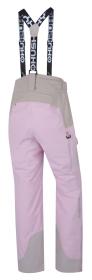 Husky Glad L pink/beige dámské lyžařské kalhoty
