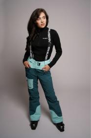 Husky Glad L turquiose dámské lyžařské kalhoty