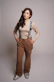 Husky Grati L brown dámské lyžařské kalhoty