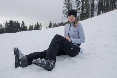 Husky Mitaly L bordo dámské lyžařské kalhoty
