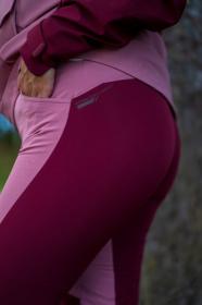 Husky Keiry L bordo/pink dámské outdoor kalhoty