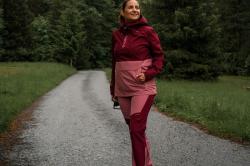 Husky Keiry L bordo/pink dámské outdoor kalhoty