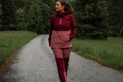 Husky Keiry L bordo/pink dámské outdoor kalhoty
