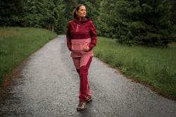 Husky Keiry L bordo/pink dámské outdoor kalhoty