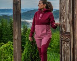 Husky Keiry L bordo/pink dámské outdoor kalhoty