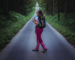 Husky Keiry L bordo/pink dámské outdoor kalhoty