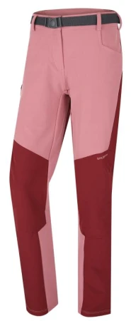 Husky Keiry L bordo/pink dámské outdoor kalhoty