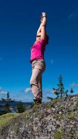 Husky Kone L beige dámské outdoorové kalhoty