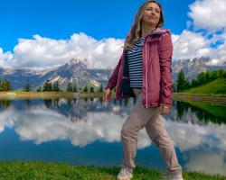 Husky Kone L beige dámské outdoorové kalhoty