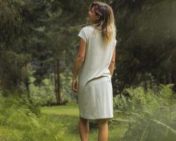 Husky Dot L beige dámské šaty