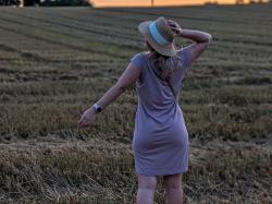 Husky Dot L black dámské šaty