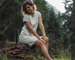 Husky Dot L faded pink dámské šaty