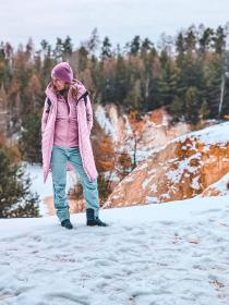 Husky Dámské softshell kalhoty Keson L faded pink