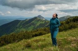 Husky Kaila L purple dámské softshellové kalhoty