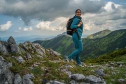 Husky Kaila L purple dámské softshellové kalhoty