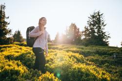 Husky Kaila L purple dámské softshellové kalhoty