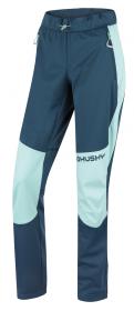Husky Kala L mint/turquoise dámské softshellové kalhoty