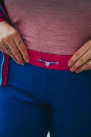 Husky Kala L pink/blue dámské softshellové kalhoty