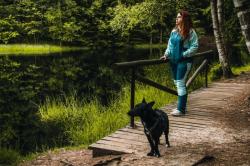 Husky Kala L purple/grey dámske softshellové nohavice