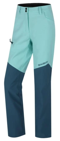 Husky Kavia L mint/turquoise dámské softshellové kalhoty Husky Kavia L mint/turquoise dámské softshellové kalhoty