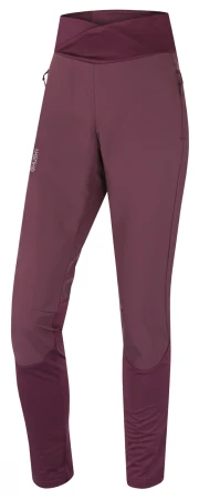 Husky Kuty L dark magenta dámské softshellové kalhoty