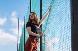 Husky Mertis L faded green dámské triko