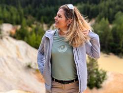 Husky Mertis L light grey dámské triko