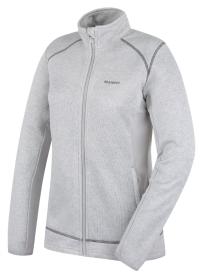 Husky Alan L light grey dámsky fleecový sveter na zips
