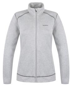 Husky Alan L light grey dámský fleecový svetr na zip